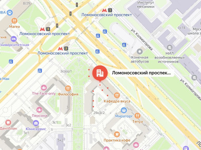 Постамат метро "Ломоносовский проспек"