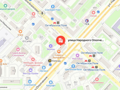 Постамат метро "Октябрьское поле"